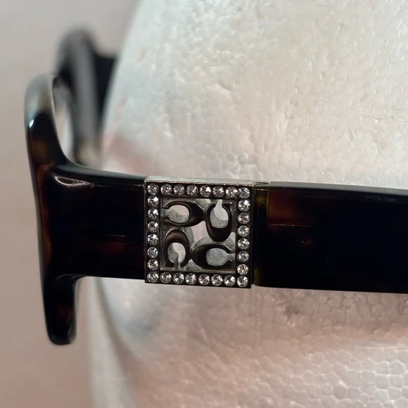Coach Glasses in Tortoise With Signature Coach Logo display picture 3